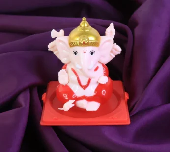 Decorative Small Lord Ganesh Idol in Transparent Case (1 Pc)