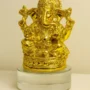 HOME DECOR Golden Lord Ganesha Idol for Home Mandir Decoration – Elegant Ganpati Statue for Pooja Room, Diwali Decor & Auspicious Gifting