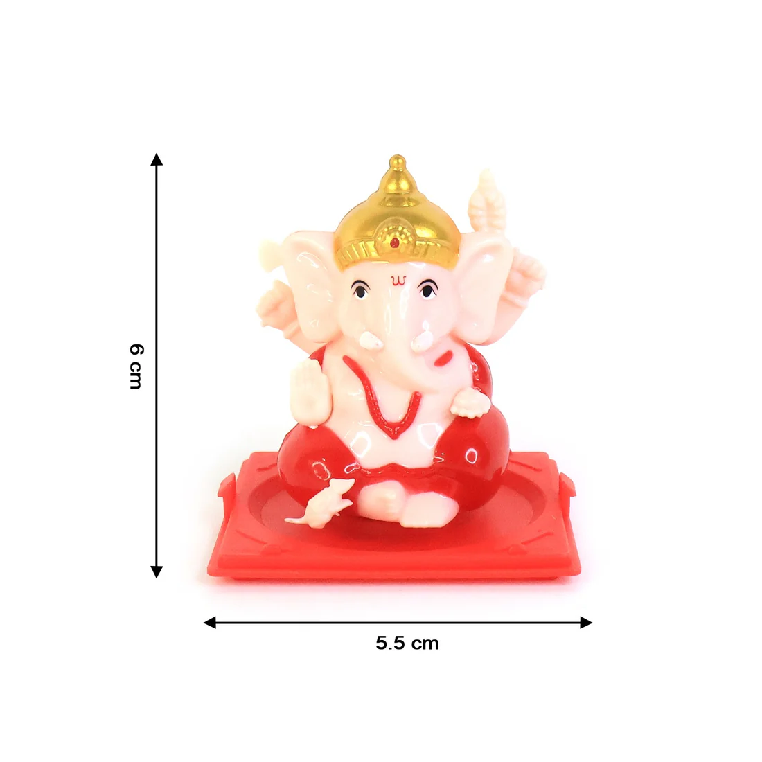 Decorative Small Lord Ganesh Idol in Transparent Case (1 Pc) - Image 2